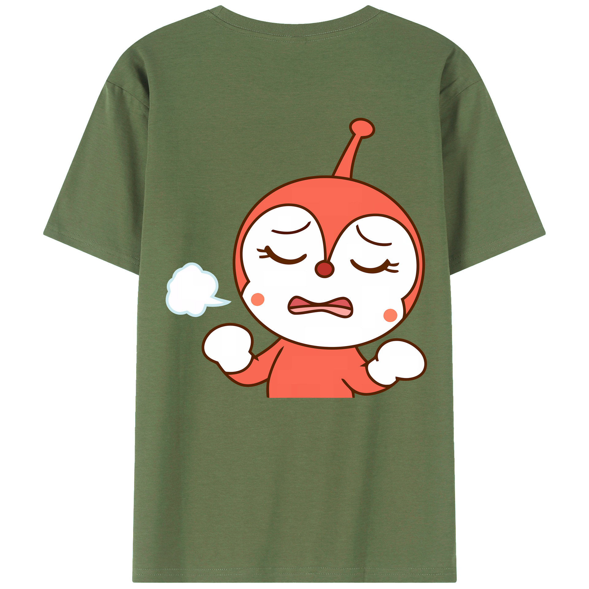 （画像用） アンパンマン Anpanman 綿100％ メンズ半袖Tシャツ（バックプリント） 通気性